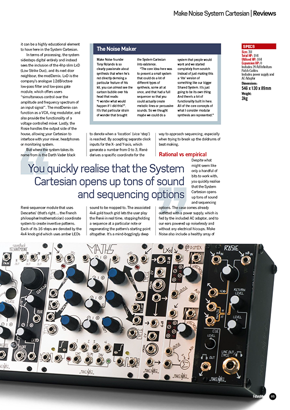 Make Noise Cartesian (Future Music May 2016, #304, Page 2)