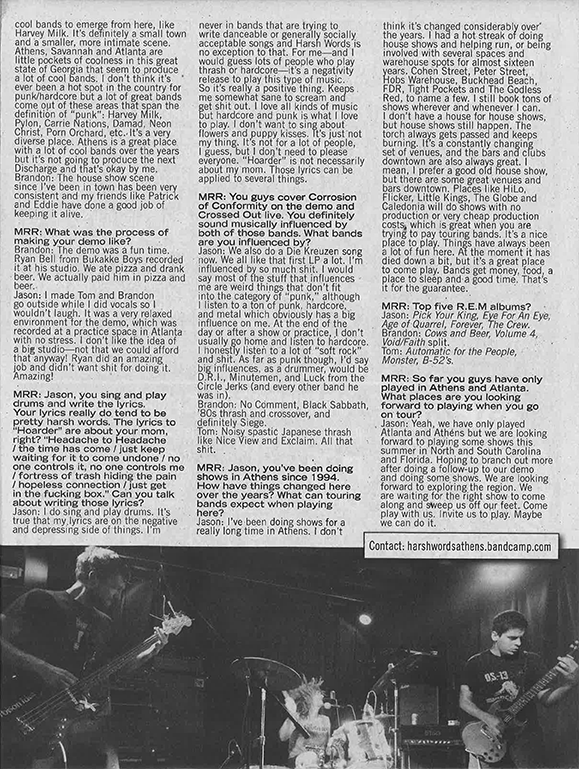 Harsh Words - Maximum Rocknroll - October 2014 (2)