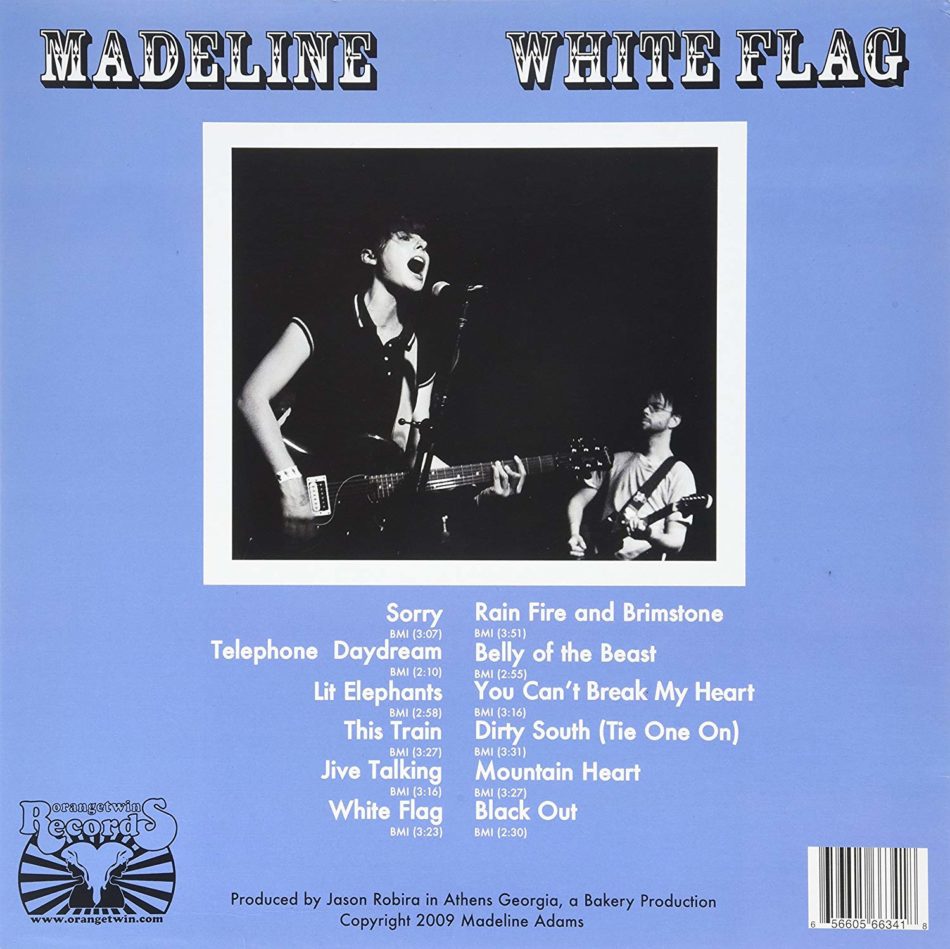 Madeline - White Flag - Back Cover