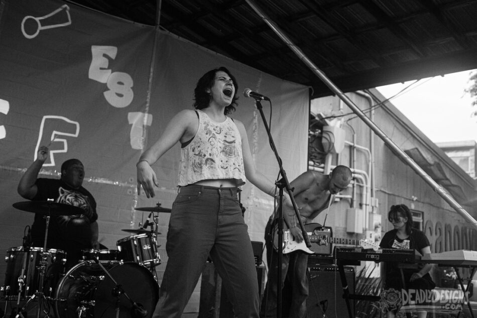 FISHBUG performing live at the Chase Park Warehouse during Chase Fest on April 30, 2021, in Athens, Georgia.