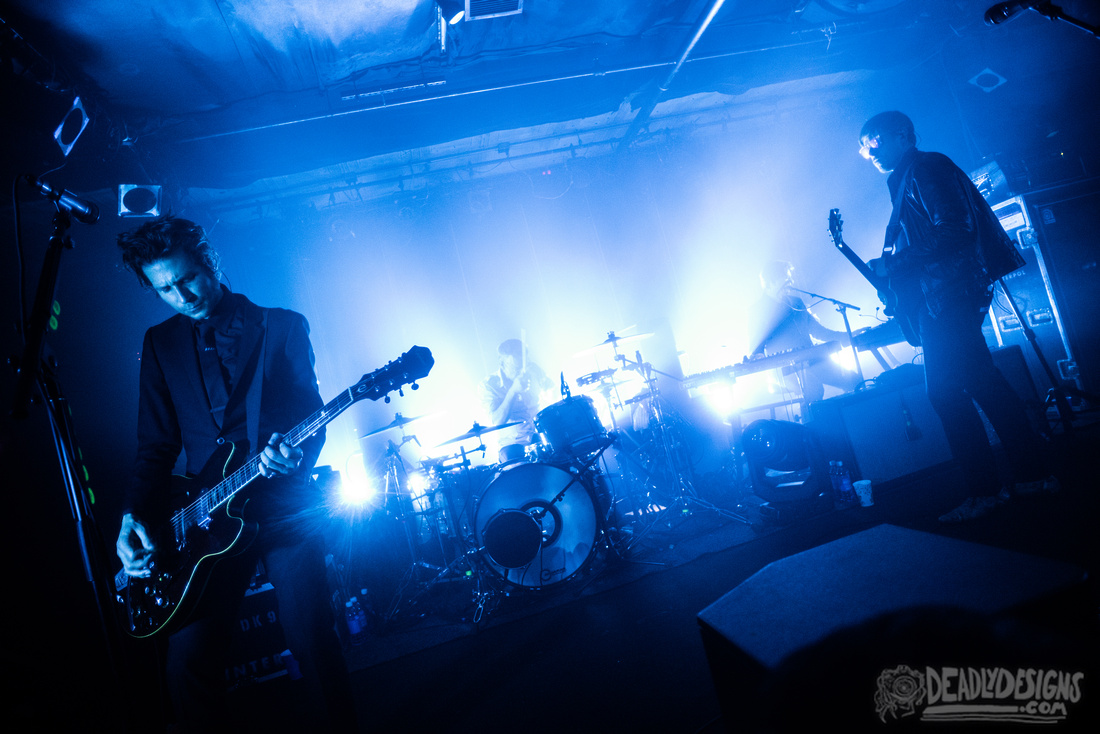 Interpol performing live at the 40 Watt Club on February 12, 2019, in Athens, Georgia.