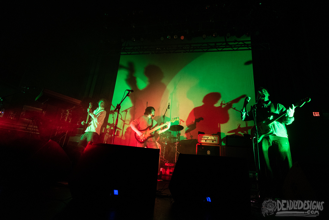 Parquet Courts performing live at the Georgia Theatre on February 28, 2021, in Athens, Georgia.