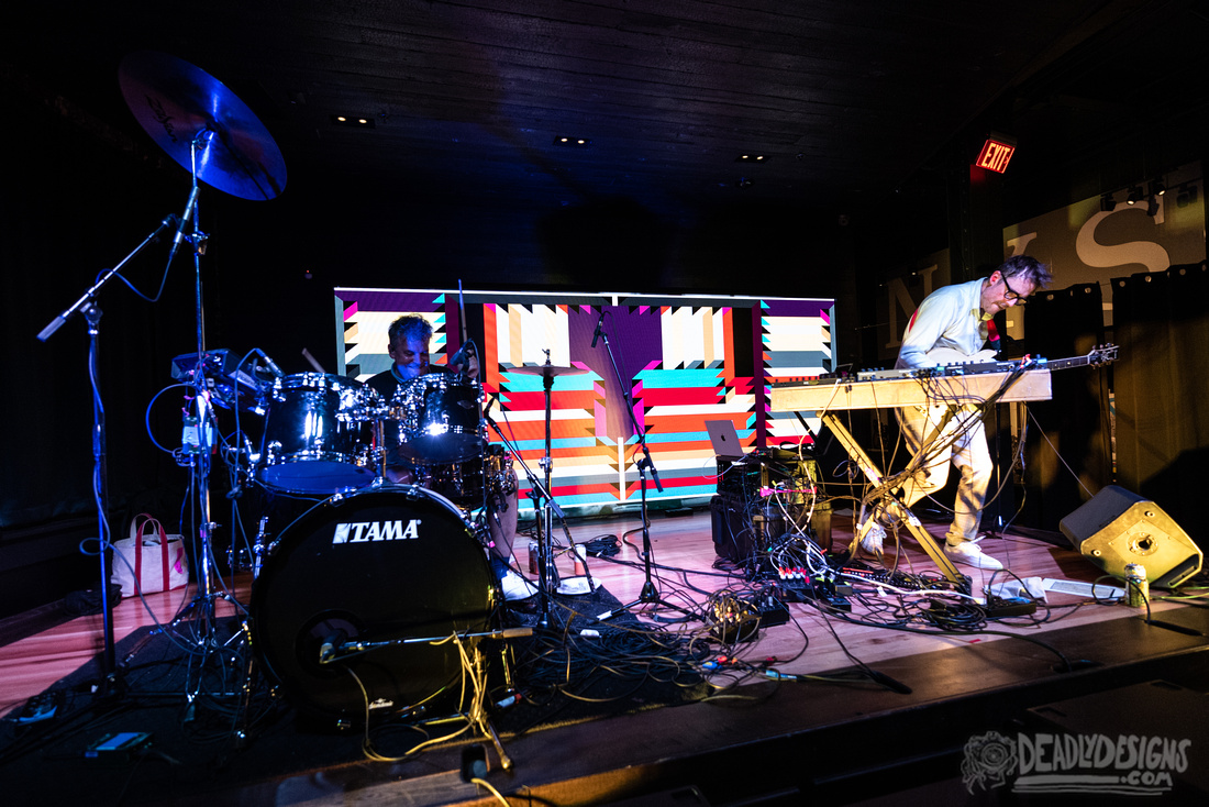 Battles performing live at Songbirds Guitar & Pop Culture Museum on April 29, 2022, in Chattanooga, Tennessee.