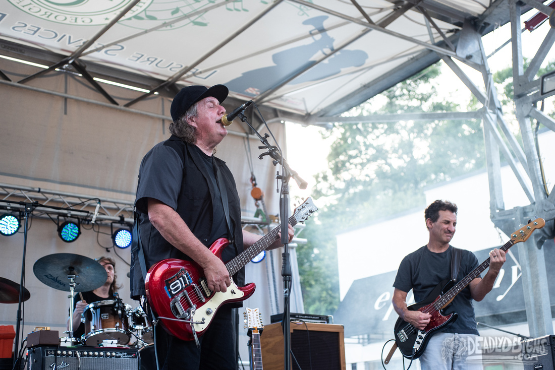 Kevn Kinney Electric Band performing live at the Wicked Weed Main Stage during AthFest Music & Arts Festival on June 26, 2022, in Athens, Georgia.