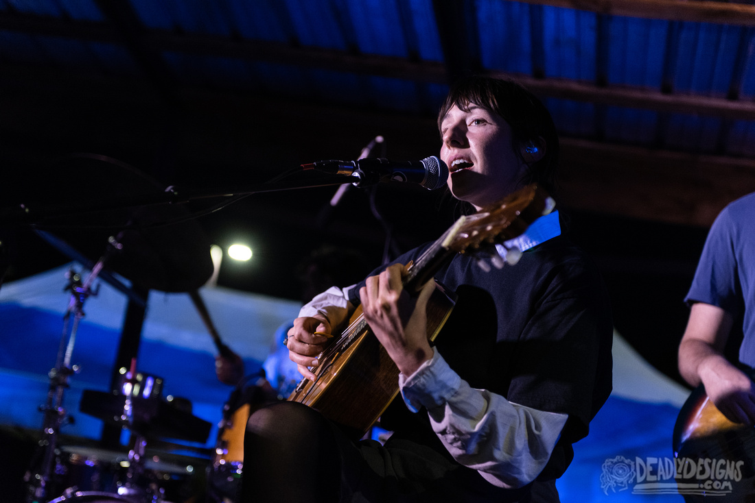 Kristine Leschper performing live at Athentic Brewing Company during Normaltown Music Festival on April 22, 2023, in Athens, Georgia.