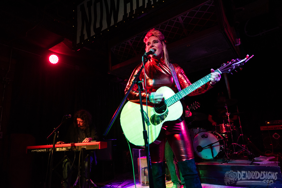 Kimberly Morgan York performing live at Nowhere Bar during the Devil Songs and Other Such Nonsense EP Release on October 12, 2023 in Athens, Georgia.