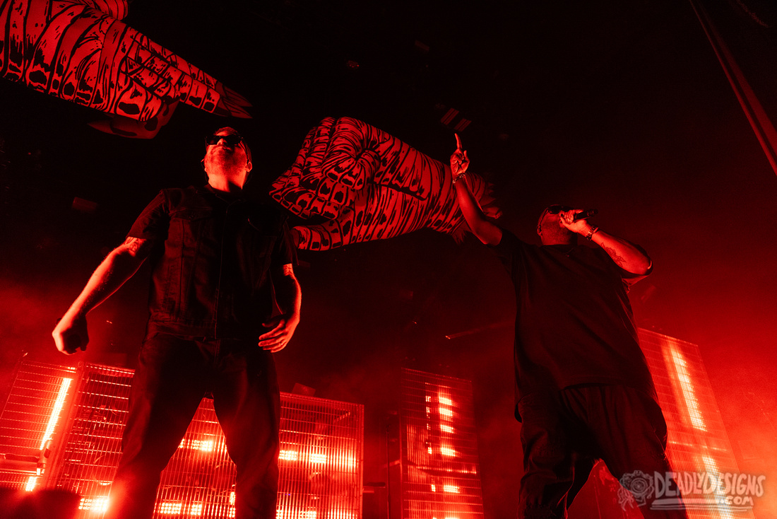 Run the Jewels performing live at The Eastern Celebrating 10 years of Run the Jewels on October 3, 2023, in Atlanta, Georgia.