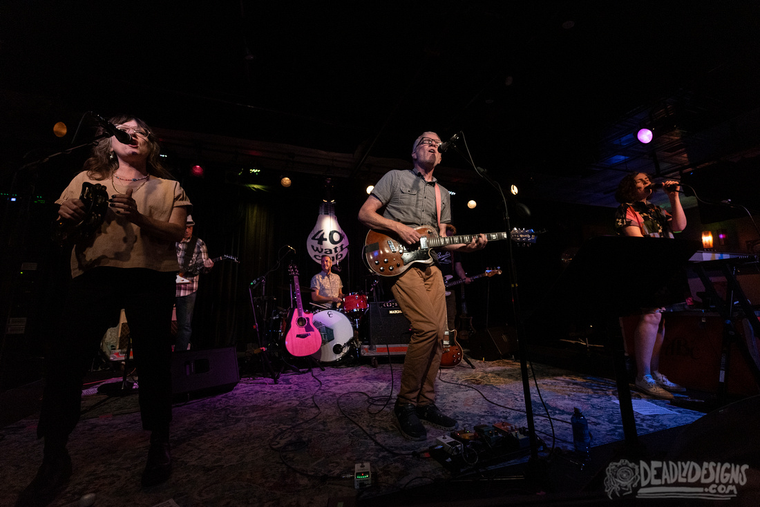 The New Pornographers performing live at the 40 Watt Club on August 1, 2024, in Athens, Georgia.