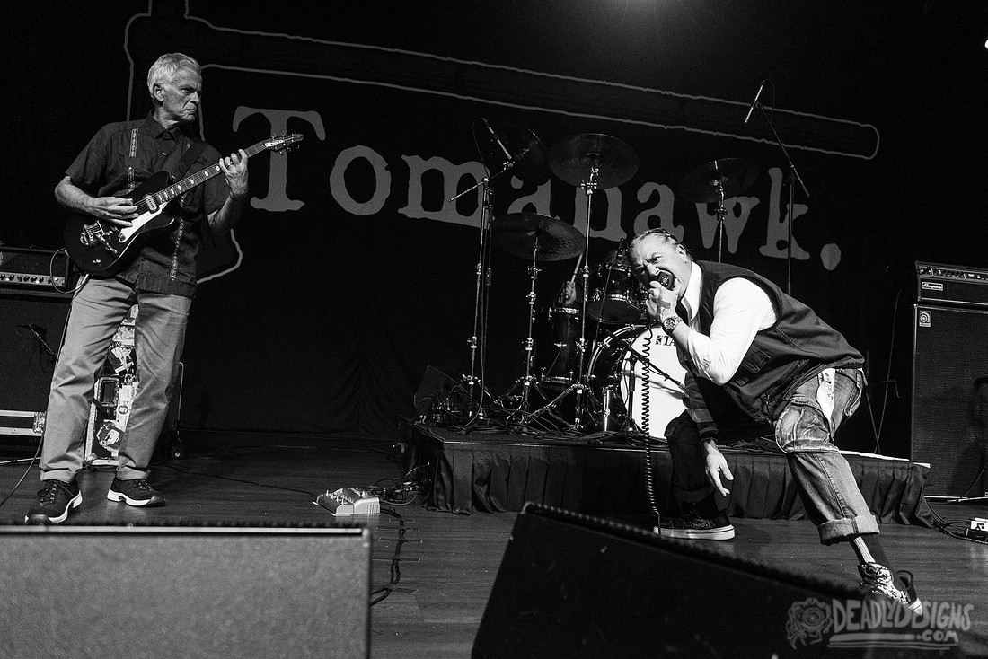 Tomahawk performing live at the Buckhead Theatre on July 24, 2026, in Atlanta, Georgia.