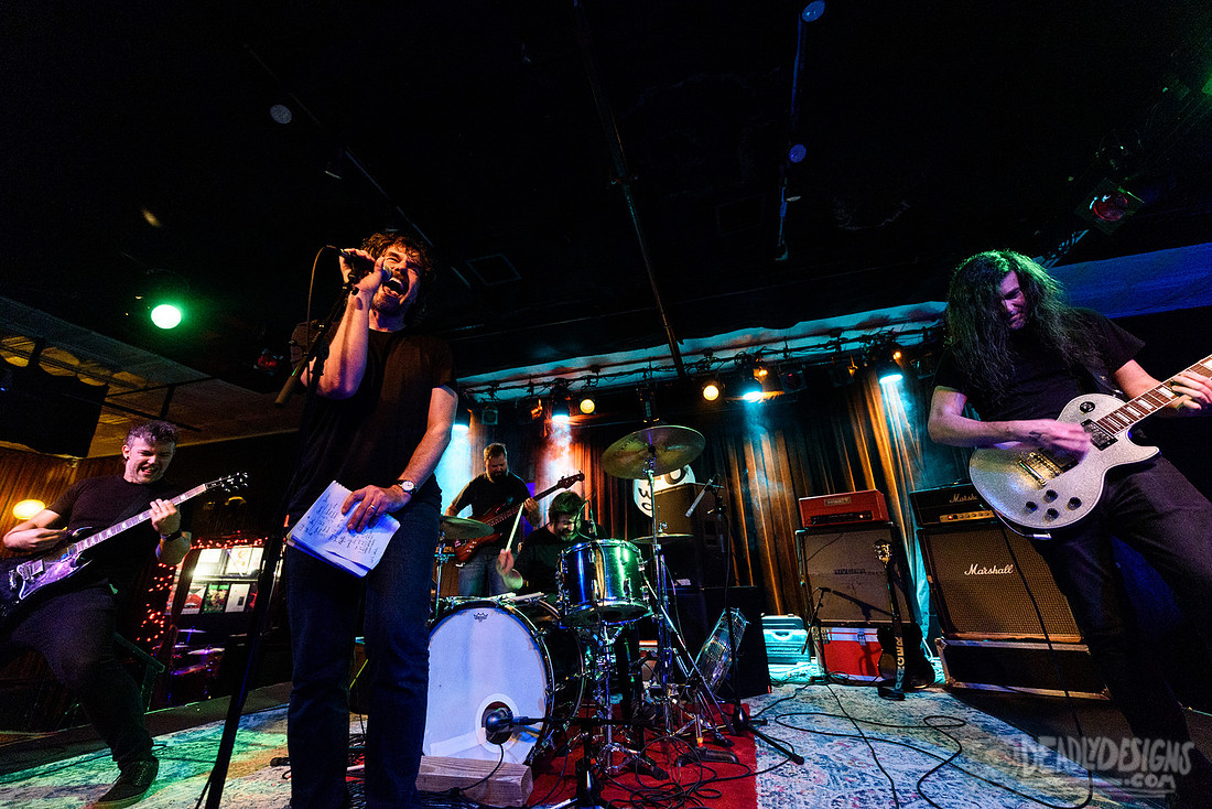 Cinemechanica performing live at the 40 Watt Club on July 17, 2026, in Athens, Georgia.