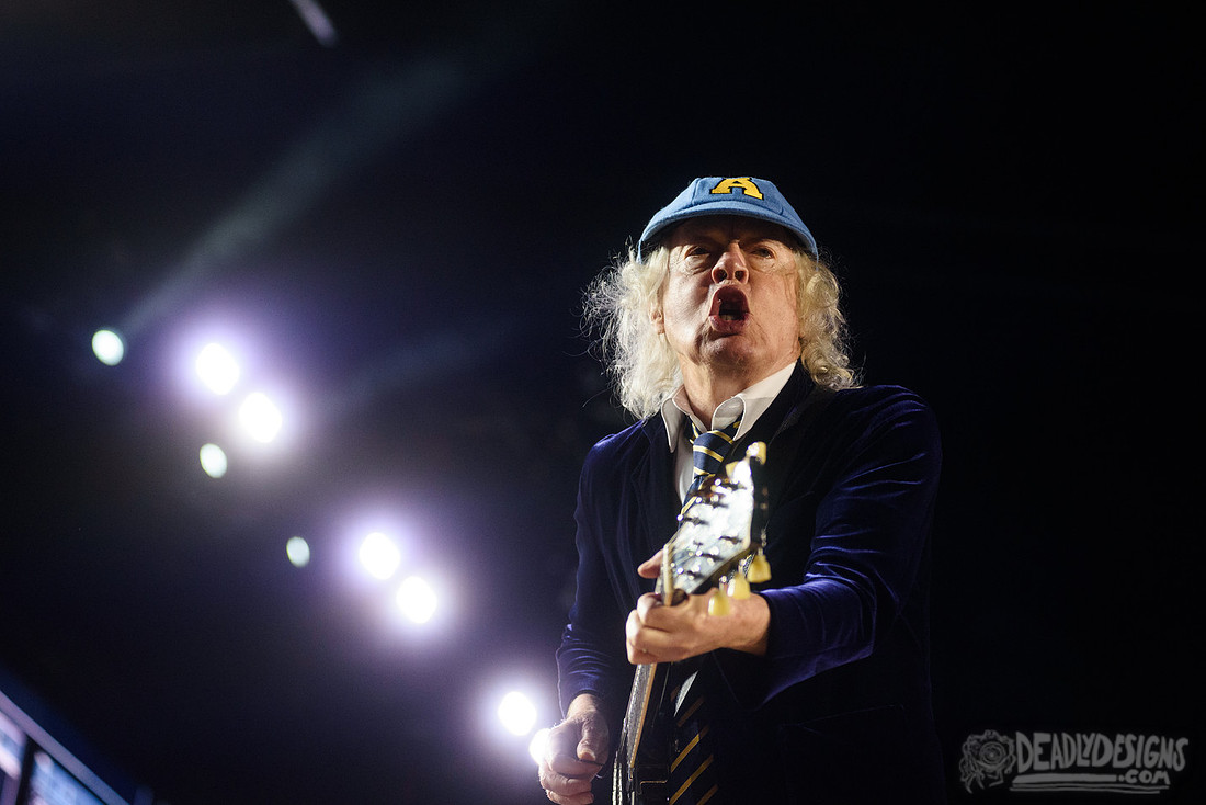 AC/DC performing live at Mercedes-Benz Stadium on August 27, 2026, in Atlanta, Georgia.
